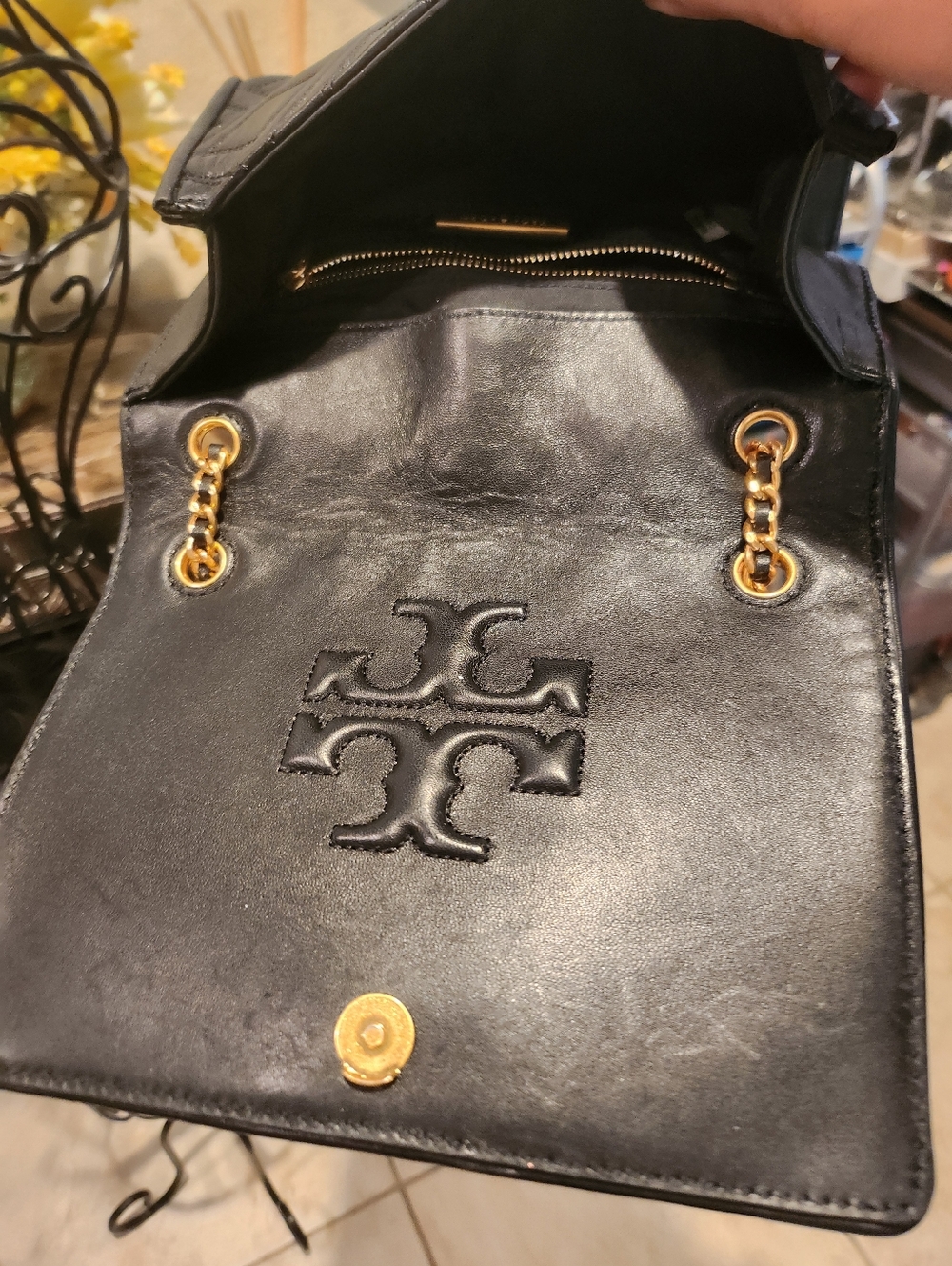 Tory Burch Farida Fleming Charm convertible shoulder/Crossbody bag - Picture 6 of 9